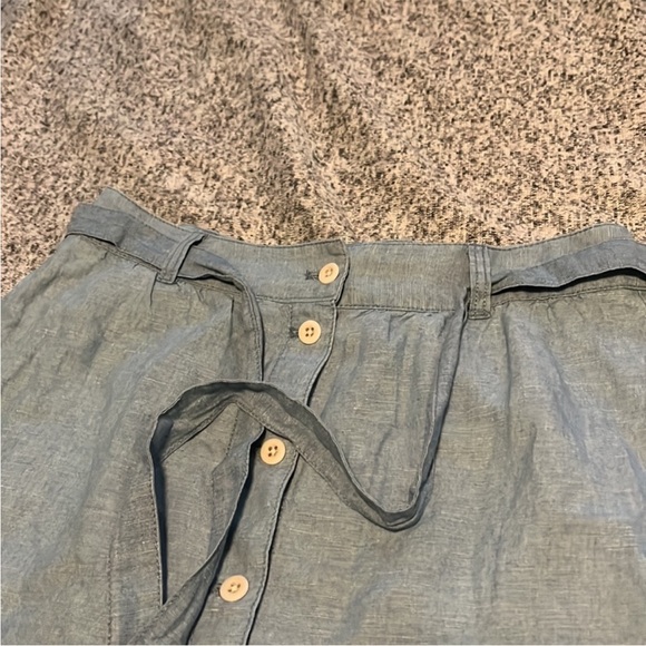 Madewell Chambray Button-Front Mini Skirt - Picture 5 of 8